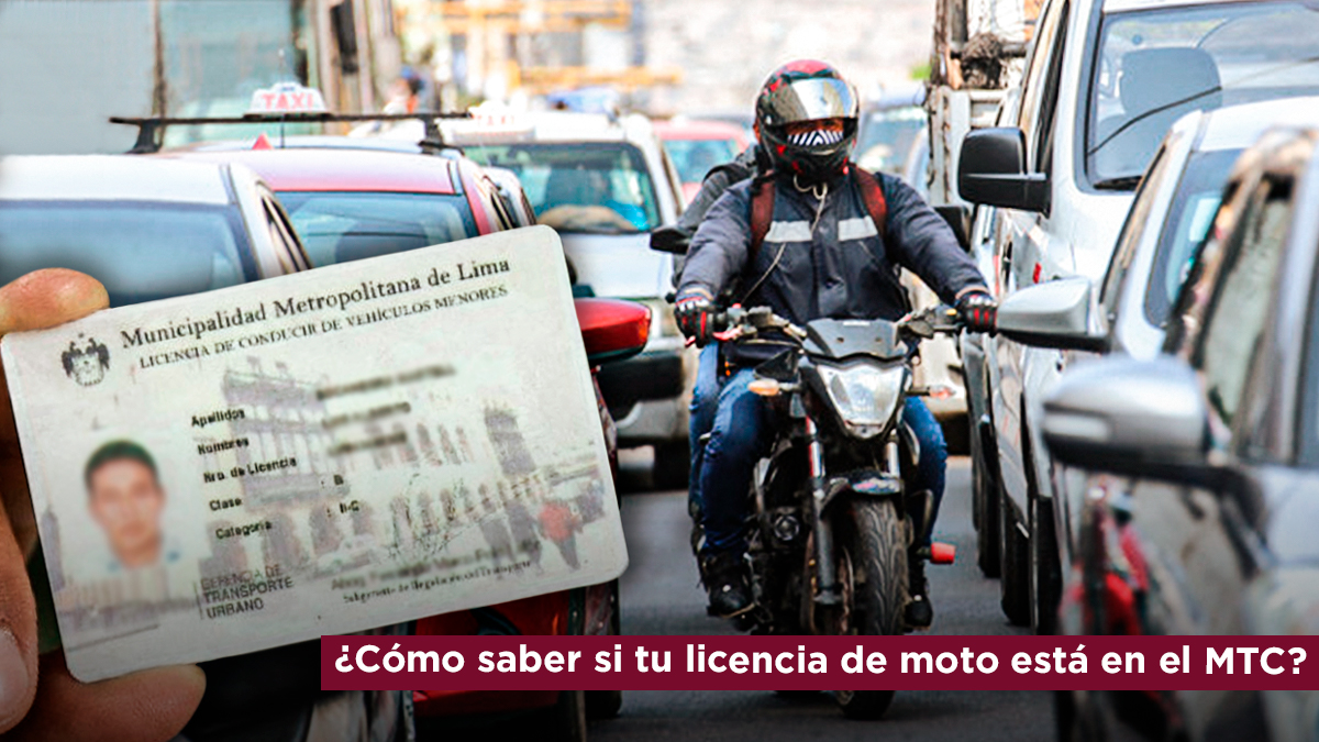 ¿Cómo consultar si tu licencia de moto está registrada en MTC? Paso a paso