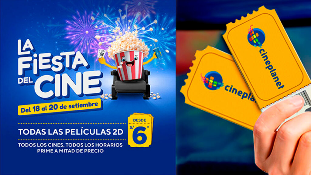 entradas cineplanet a 6 soles la fiesta del cine