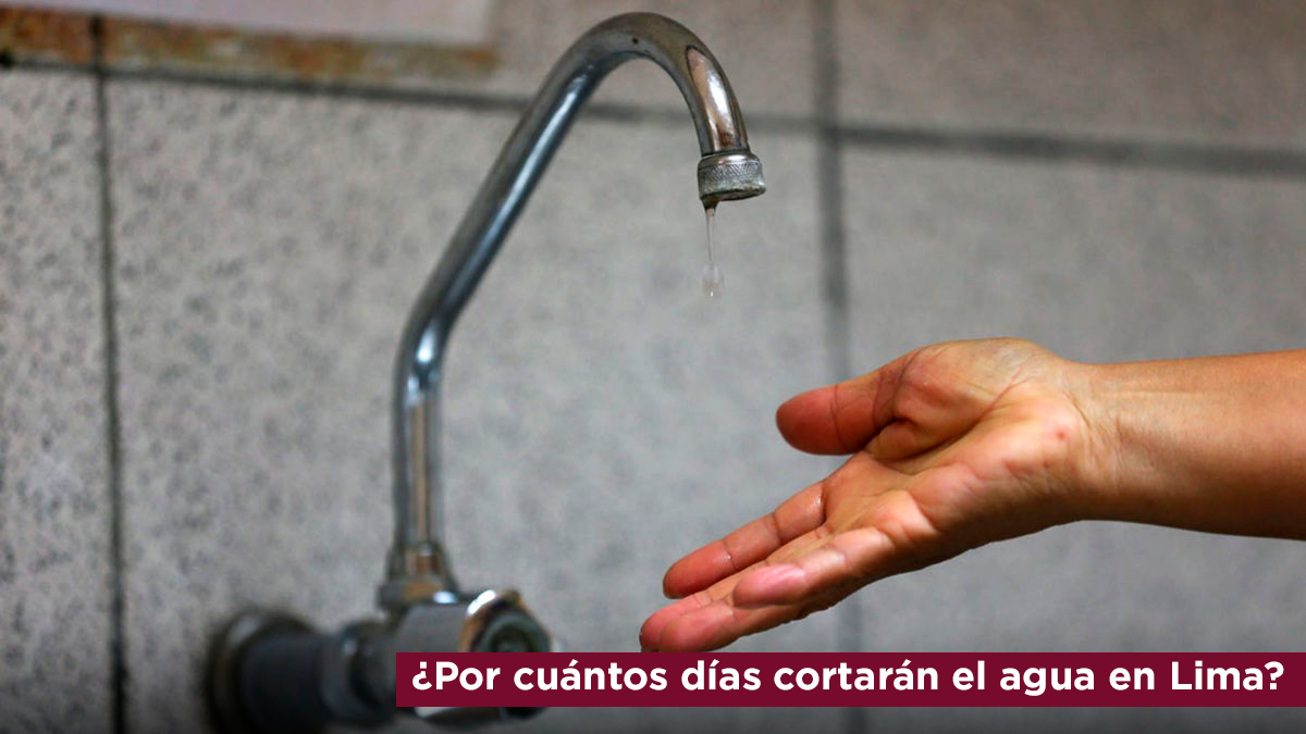 por cuántos días cortarán el agua en Lima Sedapal