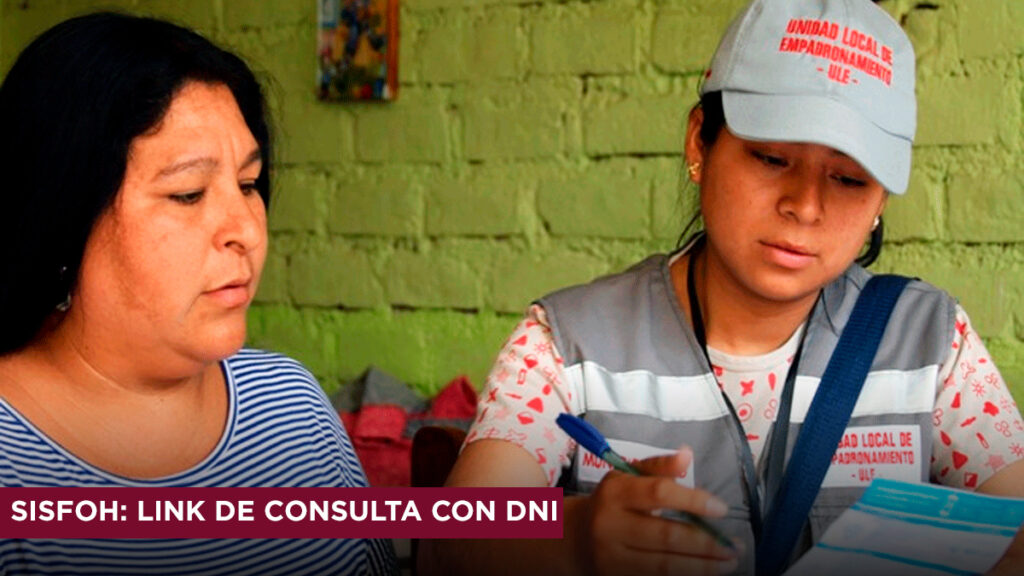 sisfoh link de consulta con DNI 2023