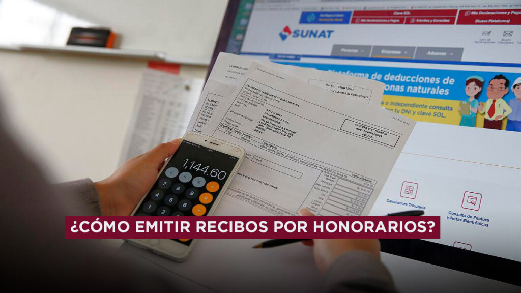 Cómo emitir recibos por honorarios electrónicos con clave sol sunat