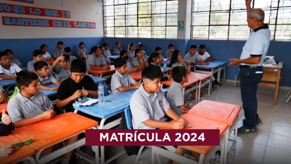 matrícula 2024 link minedu