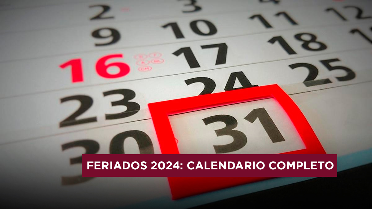feriados 2024 Perú calendario completo